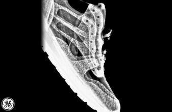 X-ray of a sneaker shoe