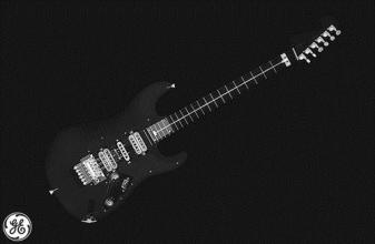 CT scan of an electric guitar 